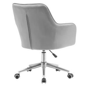 Kancelářské křeslo FELTEN - Velvet látka růžová/šedá  Místnosti MH360909W