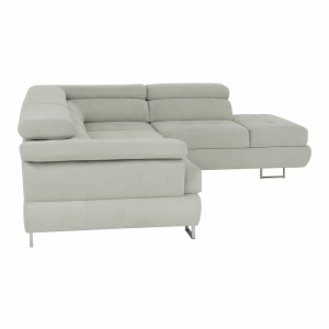 Sedací souprava s úložným prostorem BUTTON - světle šedá, látka, pravá  Místnosti MH360197W