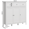 Komoda OLIVIE - bílá  Místnosti MH352409W