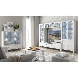 Vitrína nízká OLIVIA - bílá  Místnosti MH352407W