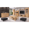 Rozkládací jídelní stůl KISS 160-200x90 cm, dub  Místnosti MH303806W
