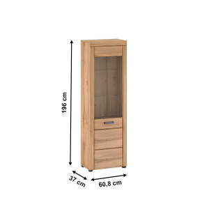 Vysoká vitrína KISS - dub  Místnosti MH303798W