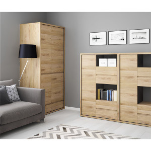 Kombinovaná skříň SHELLA, dub  Místnosti MH303727W