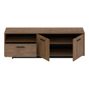 TV stolek BELIZE - dub hnedý / černá  Místnosti MH303569W