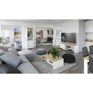 Skříň LILIA - bílý lesk  Ložnice MH303555W