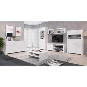 Rozkládací stůl LILIA - bílá, 135-184x86 cm  Kuchyň a jídelna MH303553W