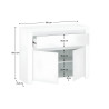 Komoda LILIA, bílý lesk  Místnosti MH303544W
