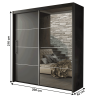 Skříň s posuvnými dveřmi KAPO - šedá  Místnosti MH303144W