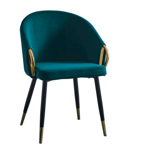 Designové křeslo DONA - smaragdová/zlatá  Místnosti MH297900W