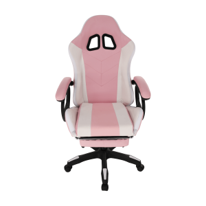 Kancelářské / herní křeslo NOVELLE s RGB LED podsvícením, růžová / bílá  Místnosti MH300475W