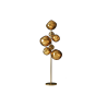 Stojací lampa LIQUID 170 cm - 7 skleněných stínidel, ocelový rám  Místnosti 46022
