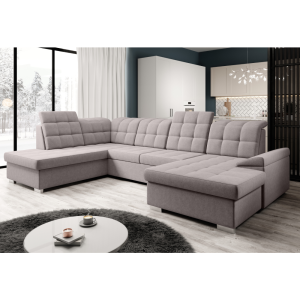 Rozkládací sedací souprava OREA, šedobéžová - levá  Místnosti MH362548W