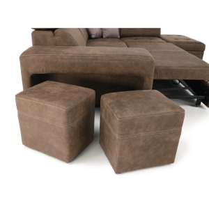 Sedací souprava LEILA - látka hnědá, pravá  Místnosti MH210944W