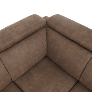 Sedací souprava LEILA - látka hnědá, pravá  Místnosti MH210944W