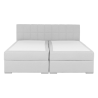 Boxspringová postel 180x200, světle šedá  Místnosti MH254693W
