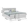 Boxspringová postel 180x200, světle šedá  Místnosti MH254693W