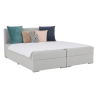 Boxspringová postel 160x200, světle šedá  Místnosti MH254692W