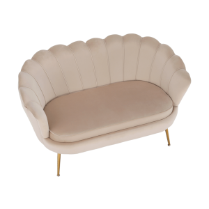 Lavice ve stylu Art-deco NOBELLA, béžová  Domů MH267589W