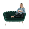 Lavice ve stylu Art-deco NOBELLA, smaragdová  Místnosti MH267585W