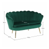Lavice ve stylu Art-deco NOBELLA, smaragdová  Místnosti MH267585W