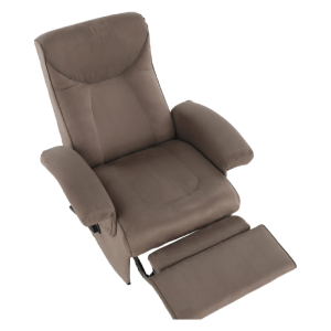 Relaxační křeslo SUAR - funkce vibrování, šedohnědá  Místnosti MH83870W