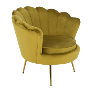 Křeslo NOBELLA - hořčicová/zlatá  Místnosti MH279719W