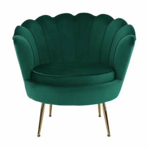 Křeslo NOBELLA - smaragdová Velvet látka/zlatá  Místnosti MH267584W