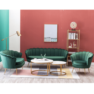 Křeslo NOBELLA - smaragdová Velvet látka/zlatá  Místnosti MH267584W