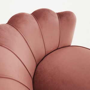 Křeslo ve stylu NOBELLA - růžová/zlatá  Místnosti MH267586W