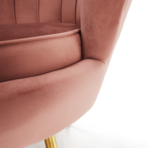 Křeslo ve stylu NOBELLA - růžová/zlatá  Místnosti MH267586W