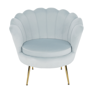 Křeslo NOBELLA - šedomodrá/zlatá  Místnosti MH279716W