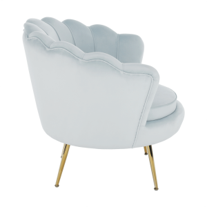 Křeslo NOBELLA - šedomodrá/zlatá  Místnosti MH279716W