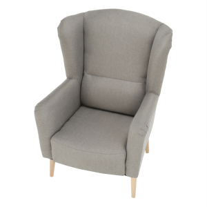 Designové křeslo ELEKA, látka, capuccino / vzor  Místnosti MH223658W