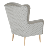 Designové křeslo ELEKA, látka, capuccino / vzor  Místnosti MH223658W
