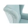 Designové křeslo ELEKA, látka mentolová/vzor  Místnosti MH223733W
