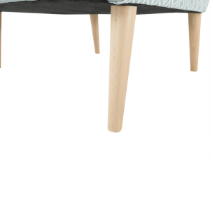Designové křeslo ELEKA, látka mentolová/vzor  Místnosti MH223733W