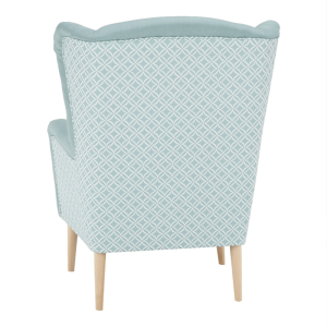 Designové křeslo ELEKA, látka mentolová/vzor  Místnosti MH223733W