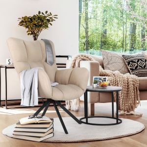 Designové otočné křeslo KOMO - 6 BAREVNÝCH PROVEDENÍ  Místnosti MH265013