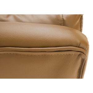 Kancelářské křeslo s podnoží DRAGO, ekokůže hnědá  Místnosti MH231382W