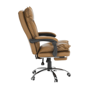Kancelářské křeslo s podnoží DRAGO, ekokůže hnědá  Místnosti MH231382W
