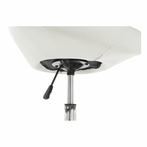 Otočné křeslo GULA, bílá/chrom  Místnosti MH255150W