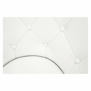 Otočné křeslo GULA, bílá/chrom  Místnosti MH255150W