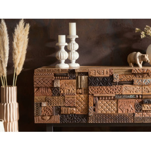 Dřevěný příborník z masivu Greenland  TV stolky a komody MHA2084W