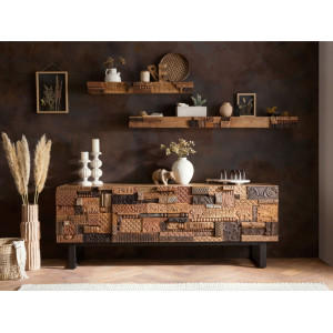 Dřevěný příborník z masivu Greenland  TV stolky a komody MHA2084W