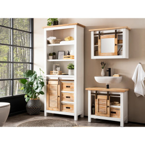 Dřevěná skřínka pod umyvadlo Capera  Koupelnové skříňky A2207