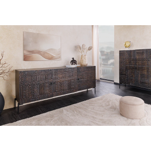 Masivní komoda TRITERA z mangového dřeva  Kuchyň a jídelna 45995