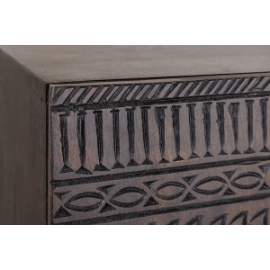 Vysoká komoda TRITERA z masivného mangového dřeva  Místnosti MH45996