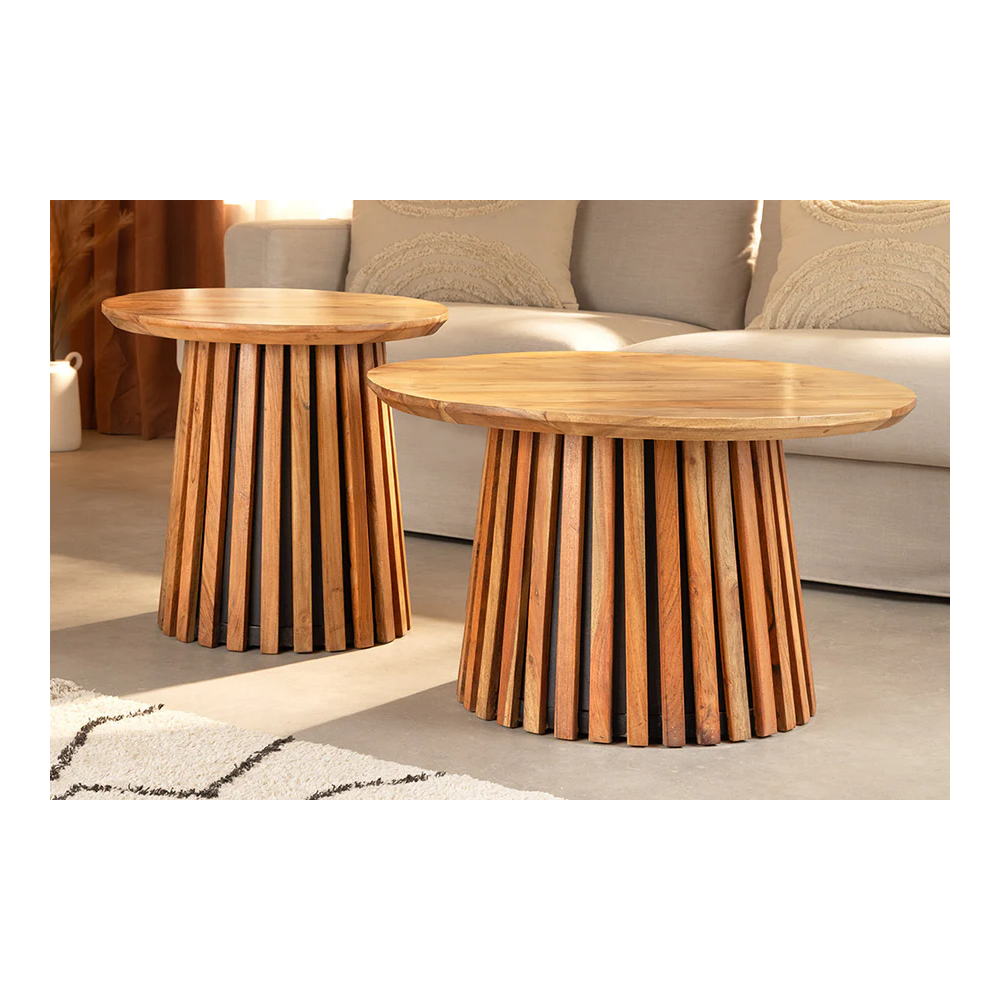 Set konferenčních stolků VALHALA - akátové dřevo  Místnosti 45993