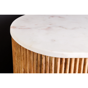 Vysoká komoda TRESSA z masivního mangového dřeva/mramoru  Obývací pokoj 45754