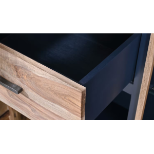 Komoda Příborník BANDUNG masiv sheesham 150/90/40 cm vč. LED - VÝPRODEJ  Místnosti BAN-9146